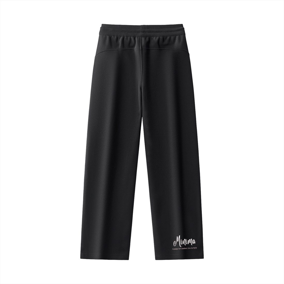 Straight Leg Joggers — Black back