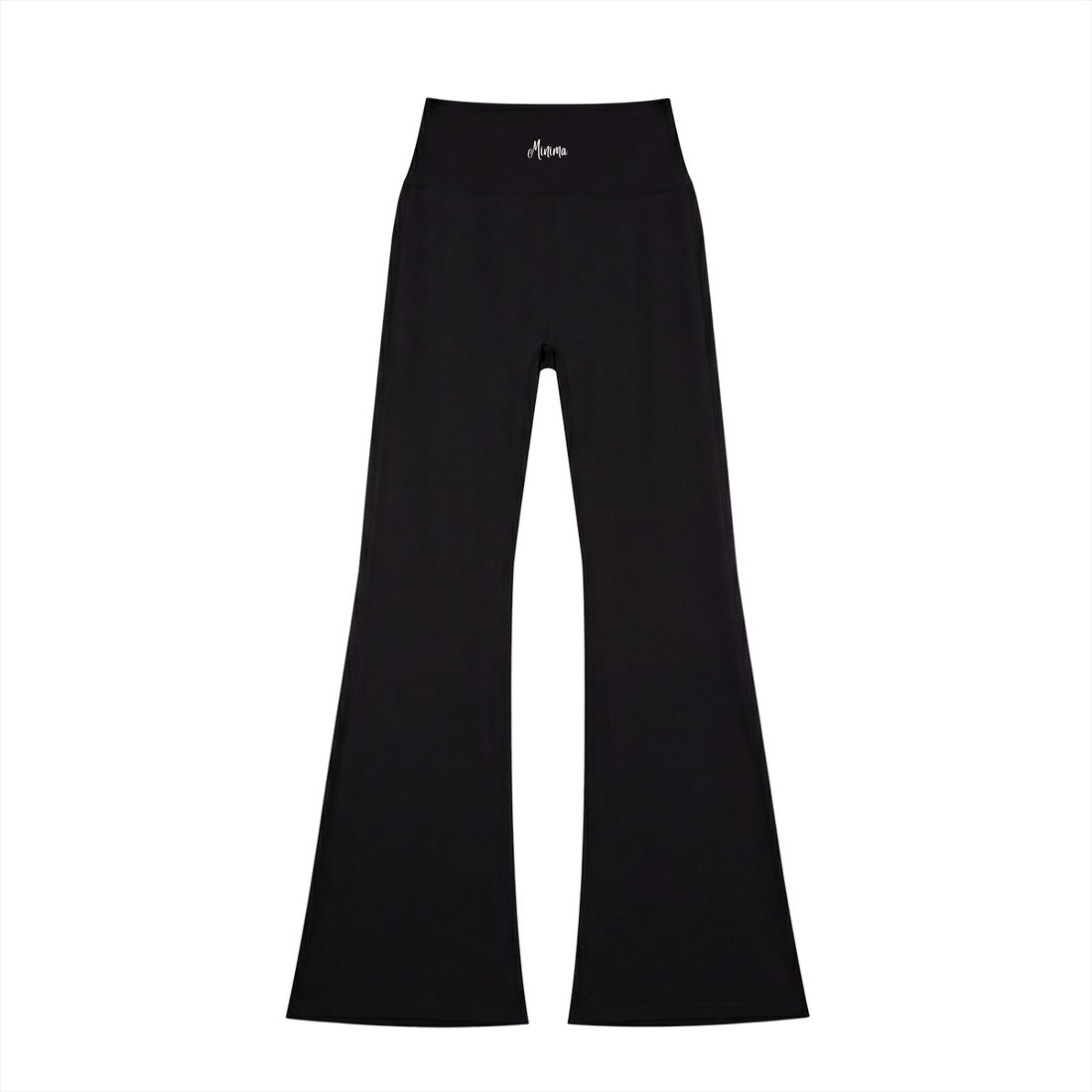 High Waisted Flare Leggings — Black